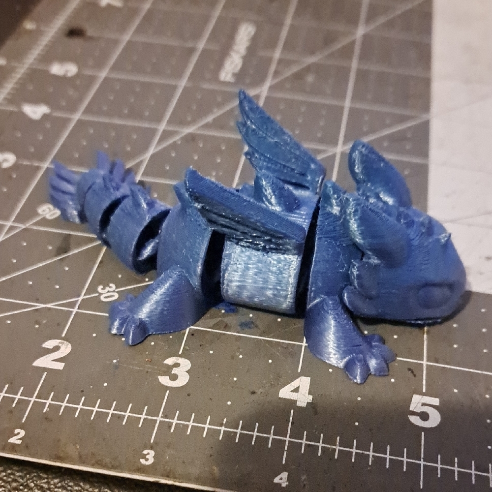 Articulated Blue Toothless Dragon Figurine